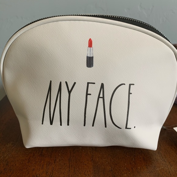 Rae Dunn MY FACE 💄 Cosmetic Pouch NWT - Picture 2 of 4